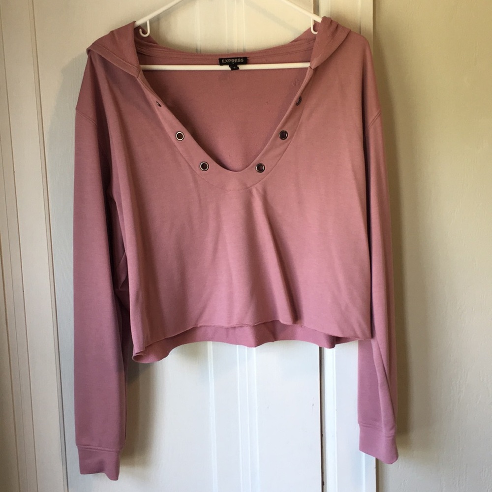 Express Cropped Hoodie